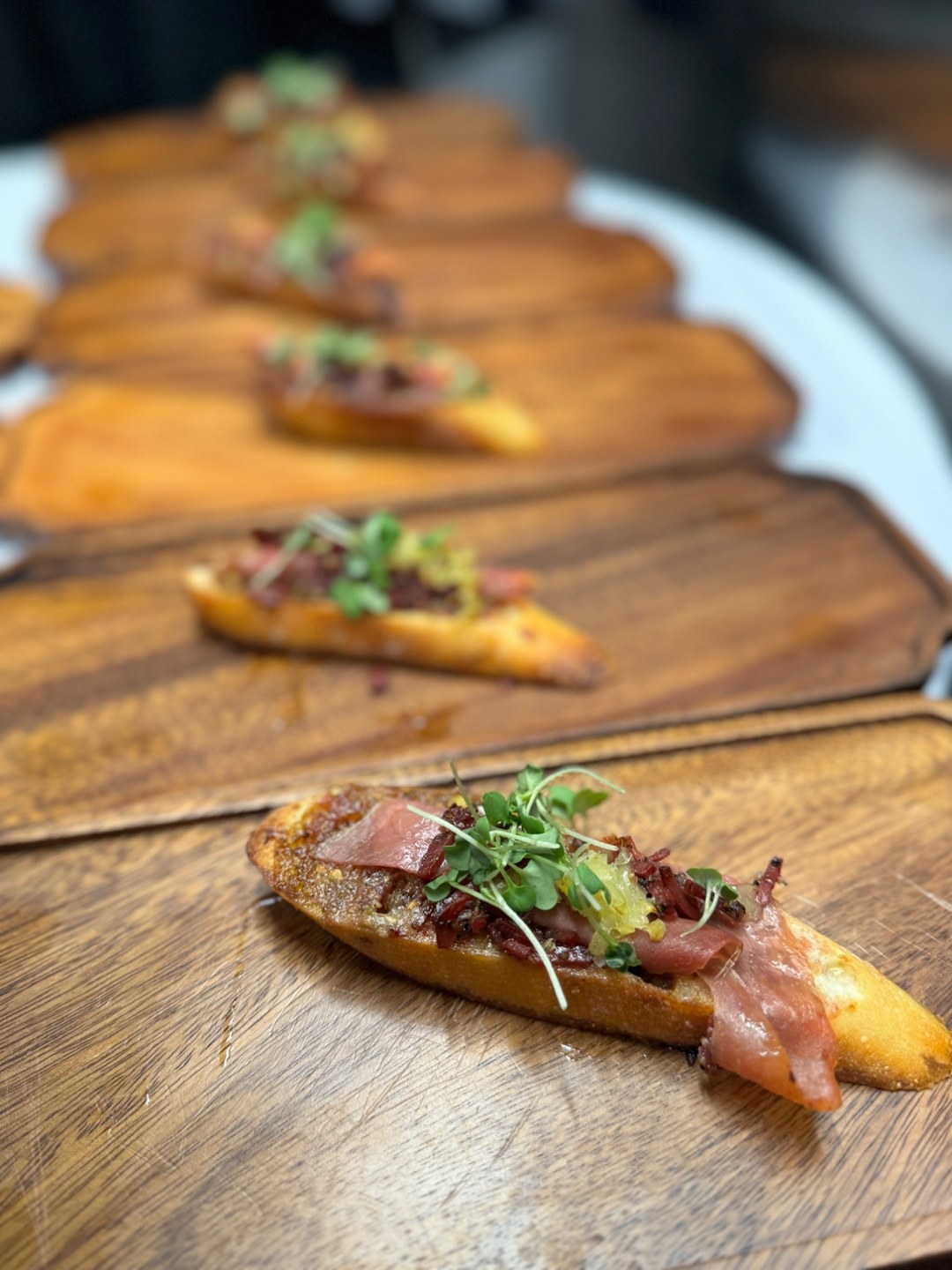 Hospitality kitchen — crostini