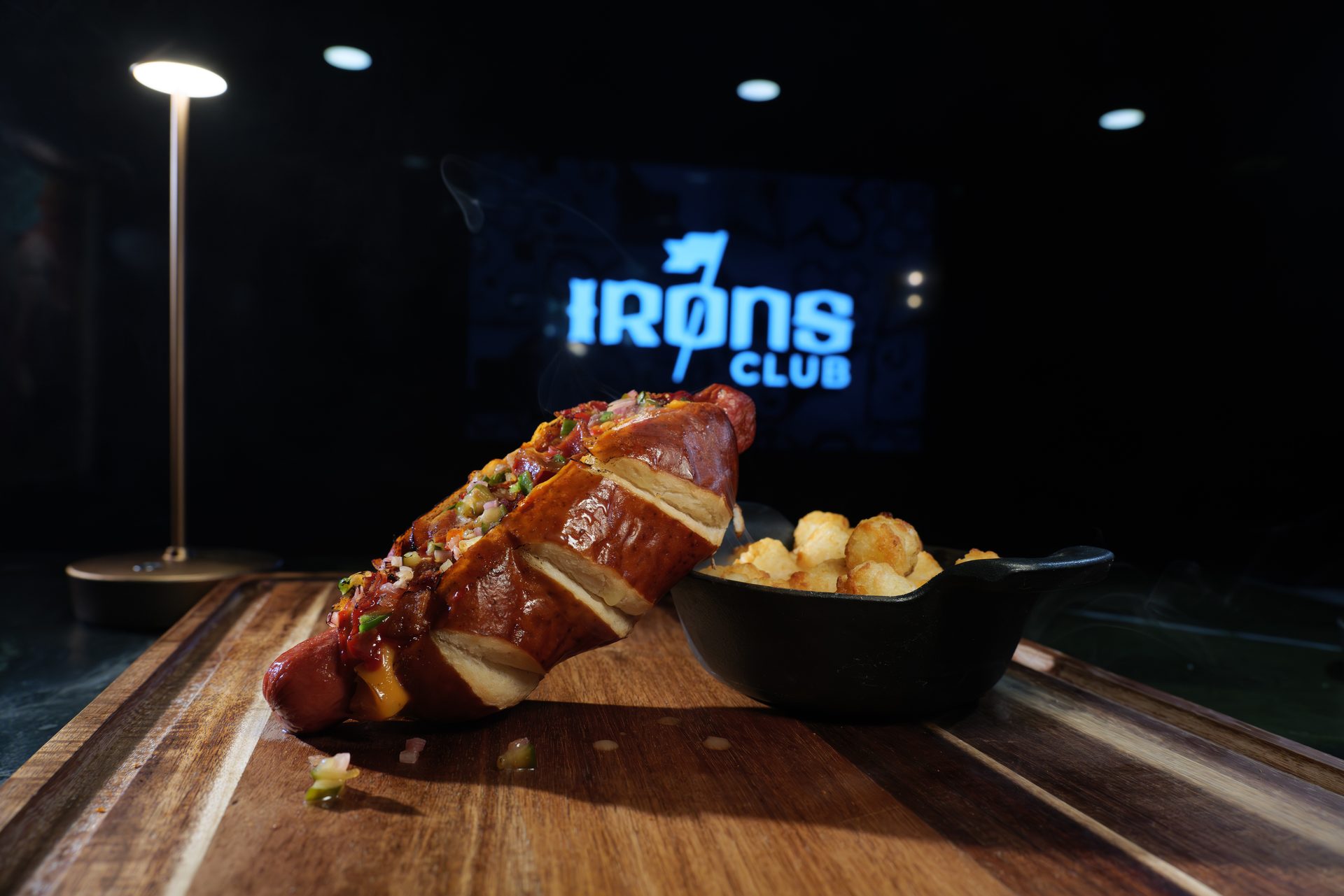 44 Dawg guest experience — Pepiot Dog served at The Irons Club